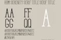 HBM Serenity Serif Title