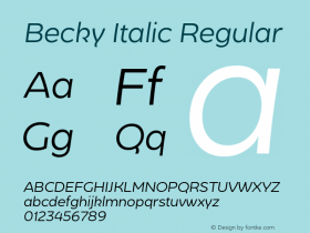 Becky Italic