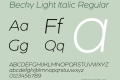 Becky Light Italic