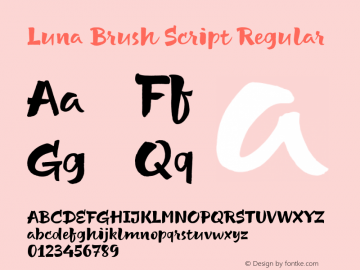 Luna Brush Script