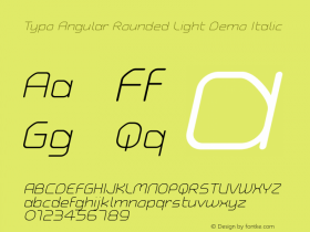 Typo Angular Rounded Light