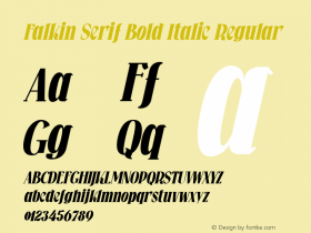Falkin Serif Bold Italic