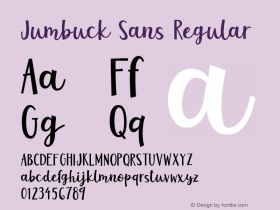 Jumbuck Sans