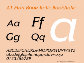 AT Elan Book Italic