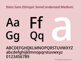 Noto Sans Ethiopic SemiCondensed