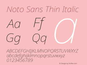 Noto Sans Thin