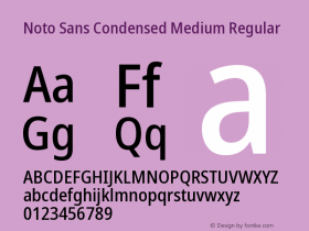 Noto Sans Condensed Medium