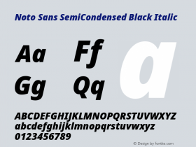 Noto Sans SemiCondensed Black