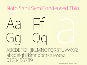 Noto Sans SemiCondensed