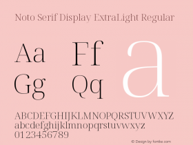 Noto Serif Display ExtraLight