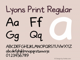 Lyons Print