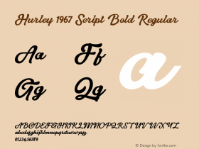 Hurley 1967 Script Bold
