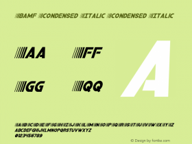 Bamf Condensed Italic