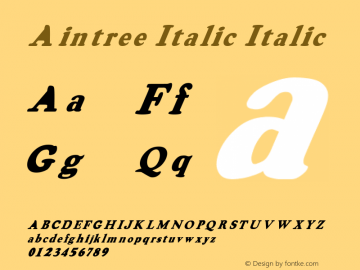 Aintree Italic