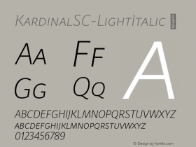 KardinalSC-LightItalic