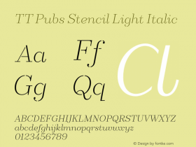 TT Pubs Stencil Light