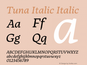 Tuna Italic