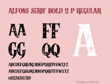 Alfons Serif Bold 2 P