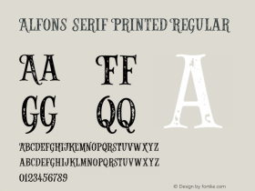 Alfons Serif Printed