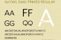 Alfons Sans Printed