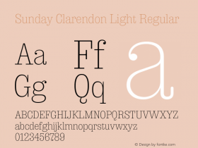 Sunday Clarendon Light