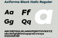 Axiforma Black Italic