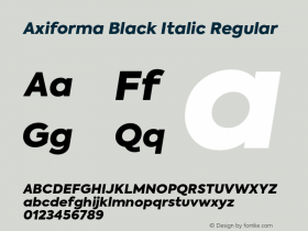 Axiforma Black Italic