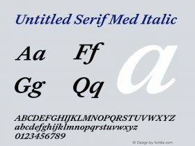 Untitled Serif Med