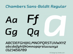 Chambers Sans-BoldIt