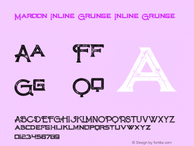 Maroon Inline Grunge