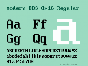 Modern DOS 8x16