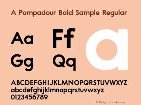 A Pompadour Bold Sample