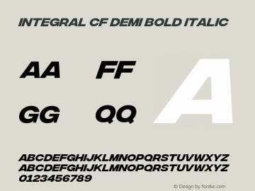 Integral CF Demi Bold