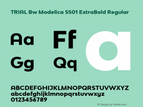 Bw Modelica SS01 ExtraBold