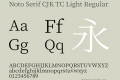 Noto Serif CJK TC Light