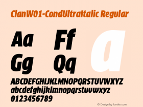 Clan-CondUltraItalic