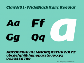 Clan-WideBlackItalic