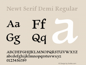 Newt Serif Demi