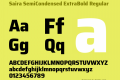 Saira SemiCondensed ExtraBold