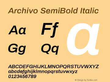 Archivo SemiBold