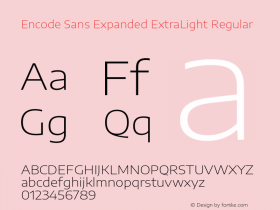 Encode Sans Expanded ExtraLight