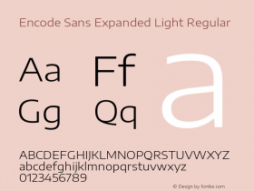 Encode Sans Expanded Light