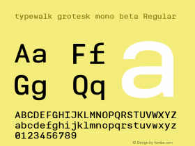 typewalk grotesk mono