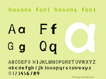 hasans font