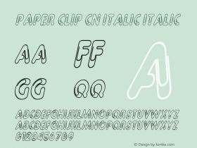 Paper Clip Cn Italic