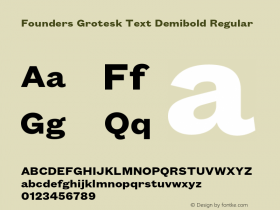 Founders Grotesk Text Demibold