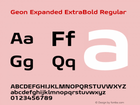 Geon Expanded ExtraBold