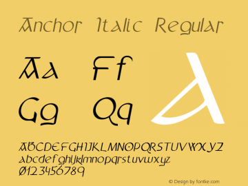 Anchor Italic