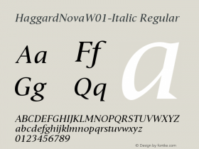 HaggardNova-Italic