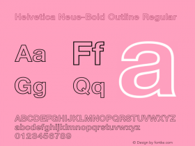 Helvetica Neue-Bold Outline